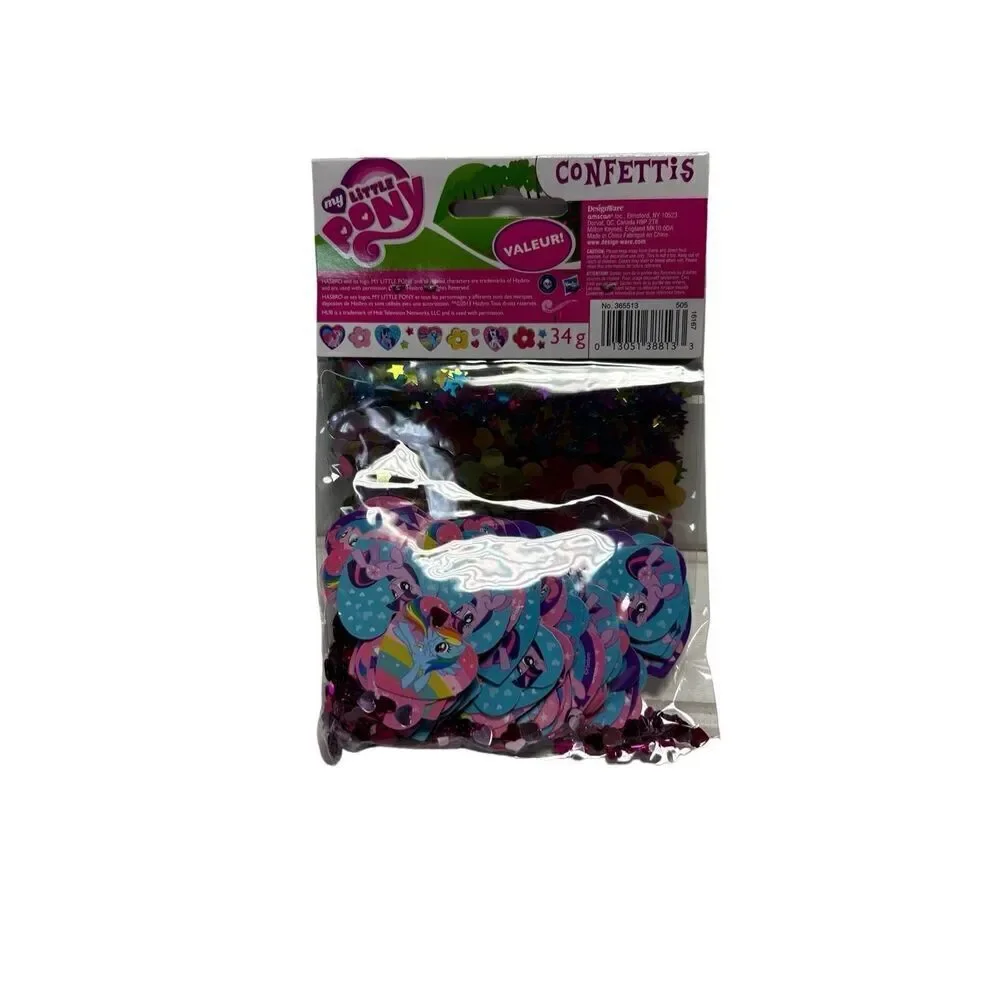 My Little Pony Party Supplies Horns (16) and Confetti New